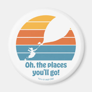 Oh, The Places You'll Go! Retro Sunset Magnet