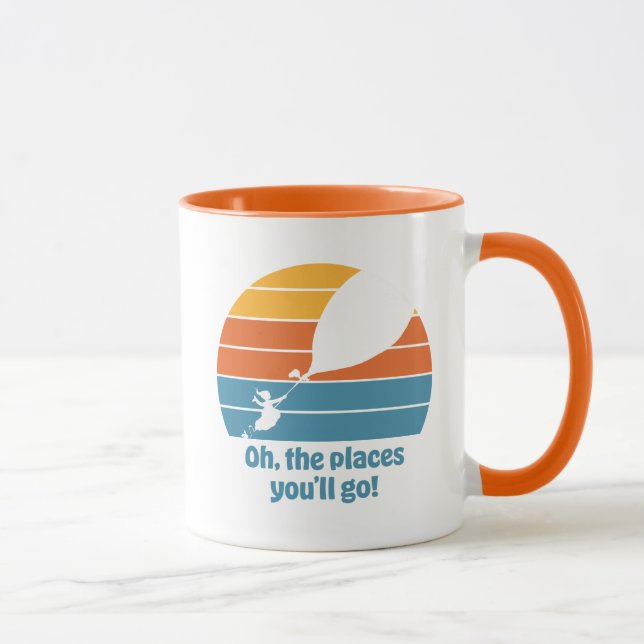 Oh, The Places You'll Go! Retro Sunset Mug (Right)