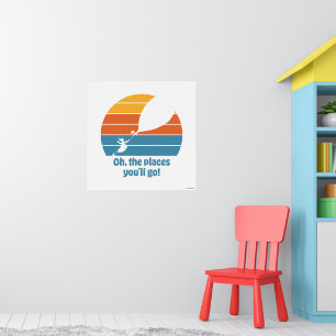 Oh, The Places You'll Go! Retro Sunset Poster