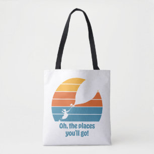 Oh, The Places You'll Go! Retro Sunset Tote Bag