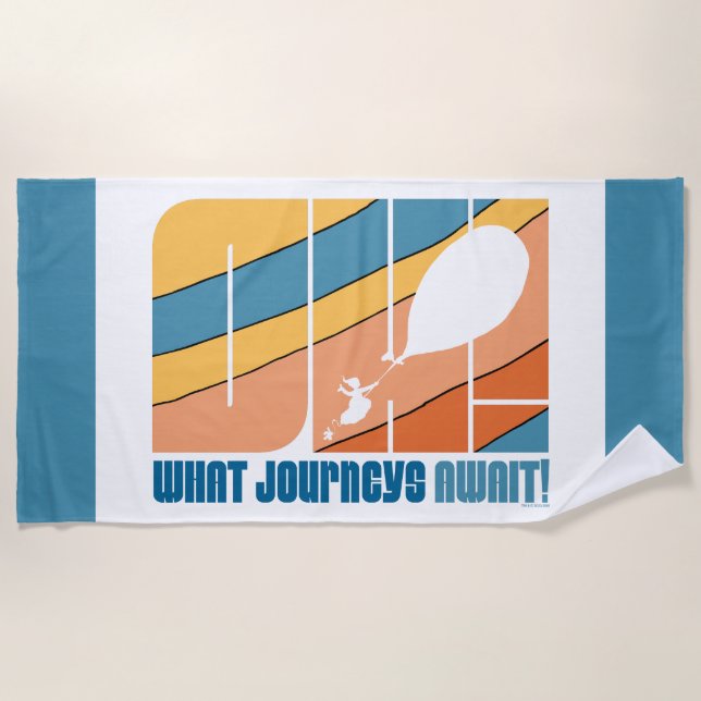 Oh, The Places You'll Go! "What Journeys Await" Beach Towel (Front)