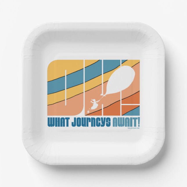 Oh, The Places You'll Go! "What Journeys Await" Paper Plate (Front)