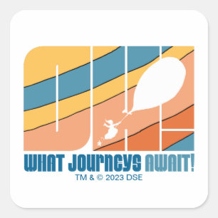 Oh, The Places You'll Go! "What Journeys Await" Square Sticker