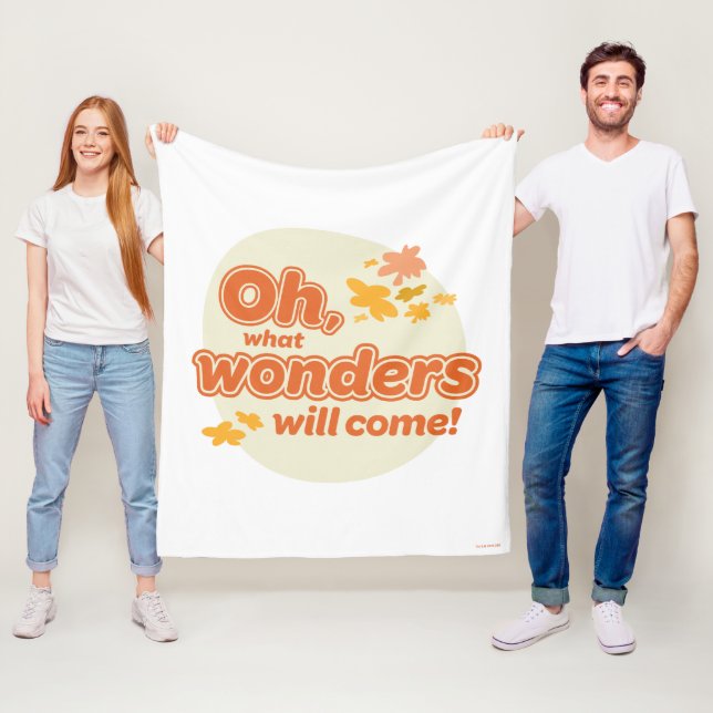 Oh, The Places You'll Go! "What Wonders Will Come" Fleece Blanket (In Situ)