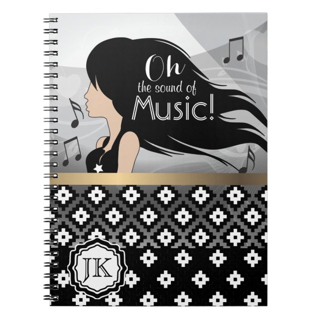 Oh The Sound Of Music Girl Notebook (Front)