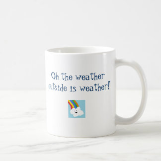 Oh the weather outside is weather coffee mug