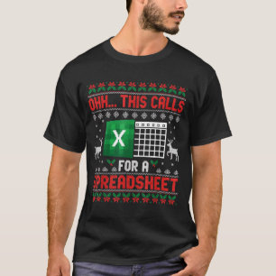 Oh This Calls For A Spreadsheet Christmas Sweater 