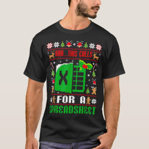 Oh This Calls For A Spreadsheet Christmas Sweater 