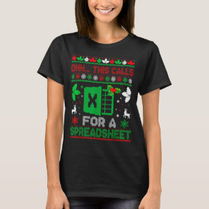 Oh This Calls For A Spreadsheet Christmas Sweater 