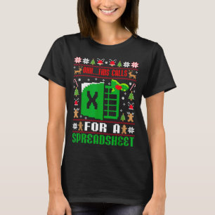 Oh This Calls For A Spreadsheet Christmas Sweater 