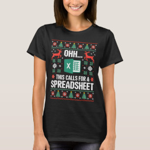 Oh This Calls For A Spreadsheet Christmas Sweater 