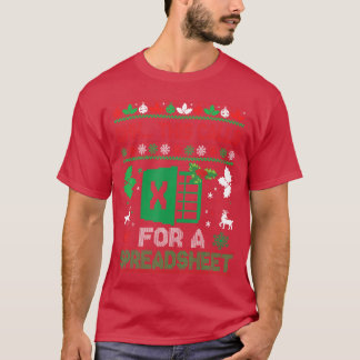 Oh This Calls for a Spreadsheet Christmas Sweater