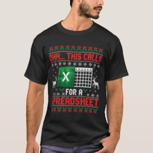 Oh This Calls For A Spreadsheet Christmas Sweater