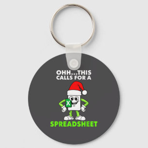 Oh This Calls For A Spreadsheet Excel Christmas Co Key Ring