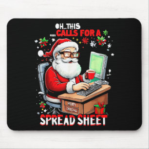 Oh This Calls For A Spreadsheet, Funny Excel Chris Mouse Mat