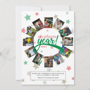 Oh Wat a Year Holiday Card, New Year's Greeting