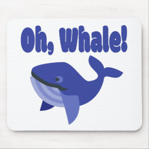 Oh, Whale Pun Funny Mouse Mat