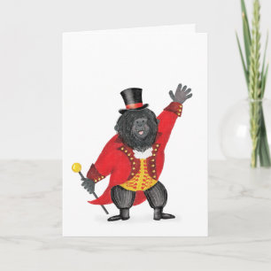 Oh what a circus! gorilla ringmaster card