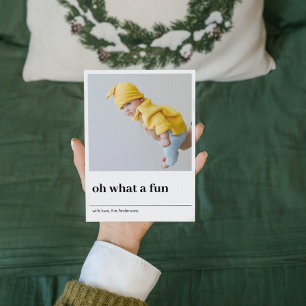 Oh What A Fun Two Photo Happy Holiday