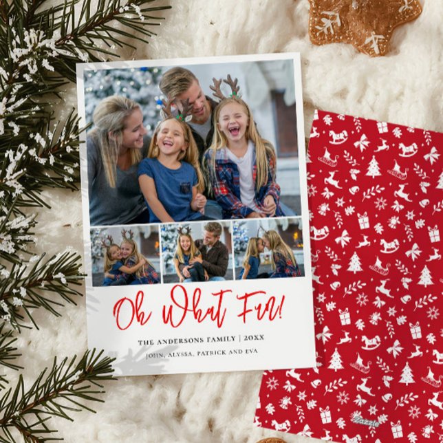 Oh What Fun 4 photos collage Christmas Holiday  (Creator Uploaded)