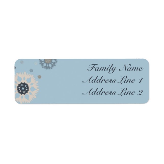 Oh What Fun address label (Front)