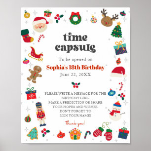 Oh What Fun advice for birthday girl time capsule Poster
