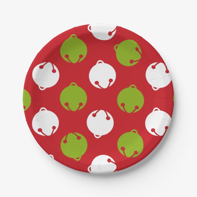 Oh What Fun! Christmas bells paper plates (Front)