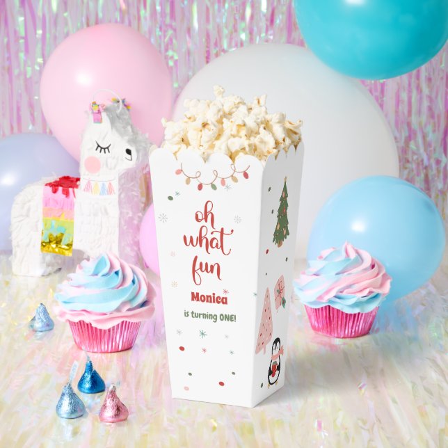 Oh what fun christmas birthday favour box (Party)