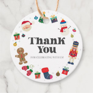 Oh What Fun Christmas Birthday Favour Tag