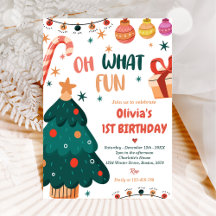 Oh What Fun Christmas Birthday Party