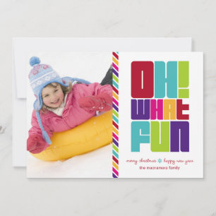 Oh! What Fun Christmas Flat Card