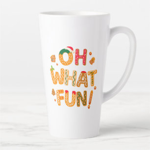 Oh What Fun Christmas Gingerbread Cookies Latte Mug