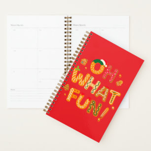Oh What Fun Christmas Gingerbread Cookies Planner