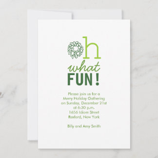 Oh what fun! Christmas Invitation