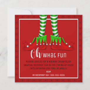 Oh, What Fun Christmas Party Invitation