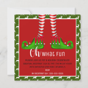 Oh, What Fun Christmas Party Invitation
