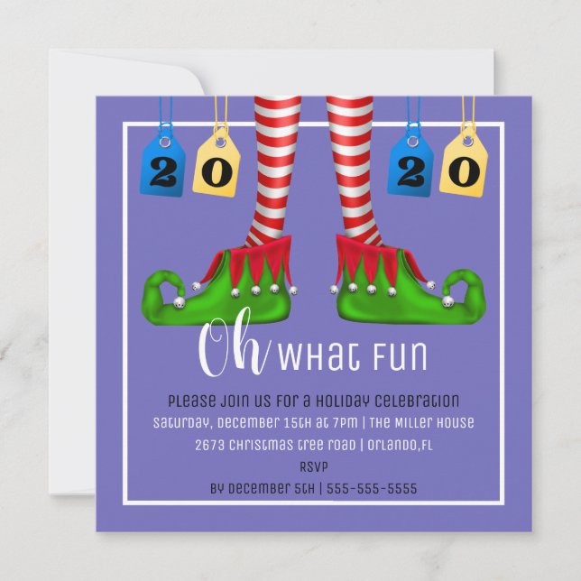 Oh, What Fun Christmas Party Invitation (Front)