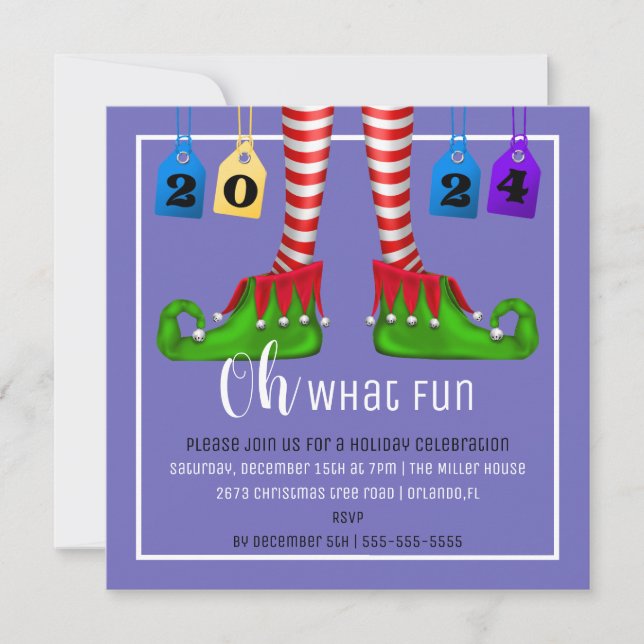 Oh, What Fun Christmas Party Invitation (Front)