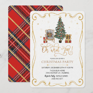Oh What Fun Christmas Party Invitation