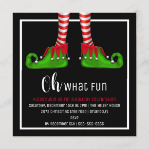 Oh, What Fun Christmas Party Invitation