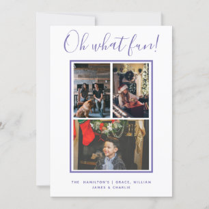 Oh What Fun Christmas Personalised Holiday Card