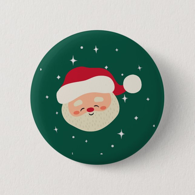 Oh What Fun Christmas Santa Birthday Party 6 Cm Round Badge (Front)