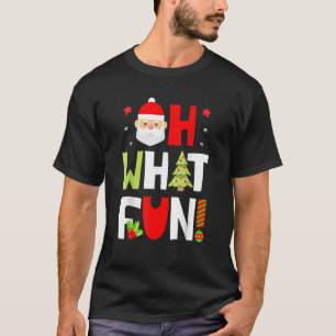 Oh What Fun Christmas Squad  Boys Girls Santa Xmas T-Shirt