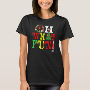 Oh What Fun Christmas Tree Santa Hat Xmas Men Wome T-Shirt