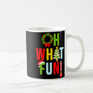 Oh What Fun Christmas With Wreath And Tree Coffee Mug