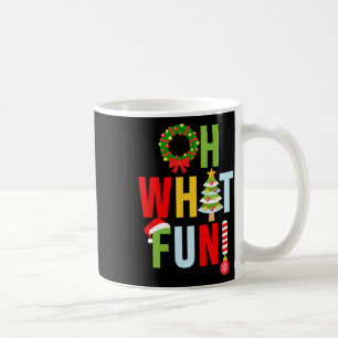 Oh What Fun Christmas With Wreath And Tree Coffee Mug