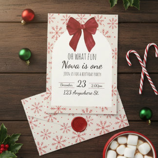 oh what fun! first birthday invitation