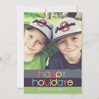 Oh What Fun Happy Holidays Card | 5x7 | Flat