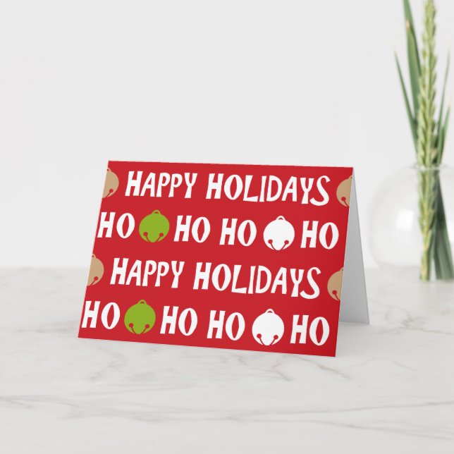 Oh What Fun! Happy Holidays greeting card (Front)