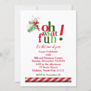 Oh What Fun! Holiday Invitation